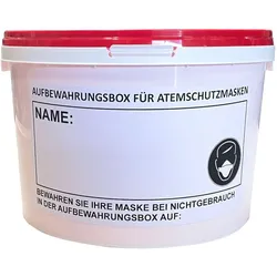 S•K•S Aufbewahrungsbox für alle 3M Halbmaskentypen, Durchmesser oben 225mm,  Durchmesser unten 197mm, Höhe 153mm