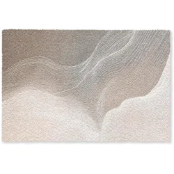 FUSSMATTE Wellenlinien - Luftströme - Harmonisch Schmutzfänger 120x80 cm