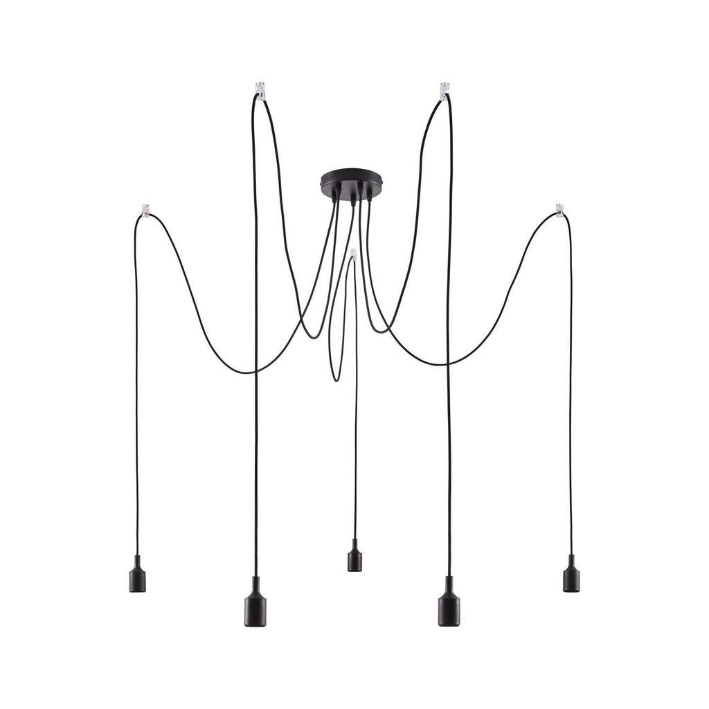 Paulmann Hängeleuchte, Schwarz, Metall, Kunststoff, 15x200x15 cm, LED-Leuchtmittel austauschbar, Lampen & Leuchten, Innenbeleuchtung, Leuchten nach Räumen, Esstischlampen