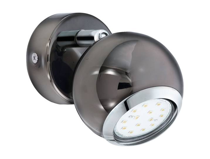 Eglo Spot Bimeda Grau Stahl - Farbe: Nickel-nero, chrom - Lichtfarbe: Warmweiss