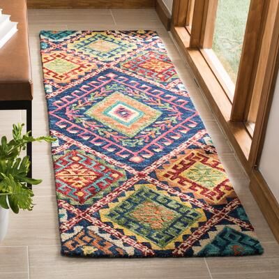SAFAVIEH Handmade Aspen Kira Boho Tribal Wool Rug