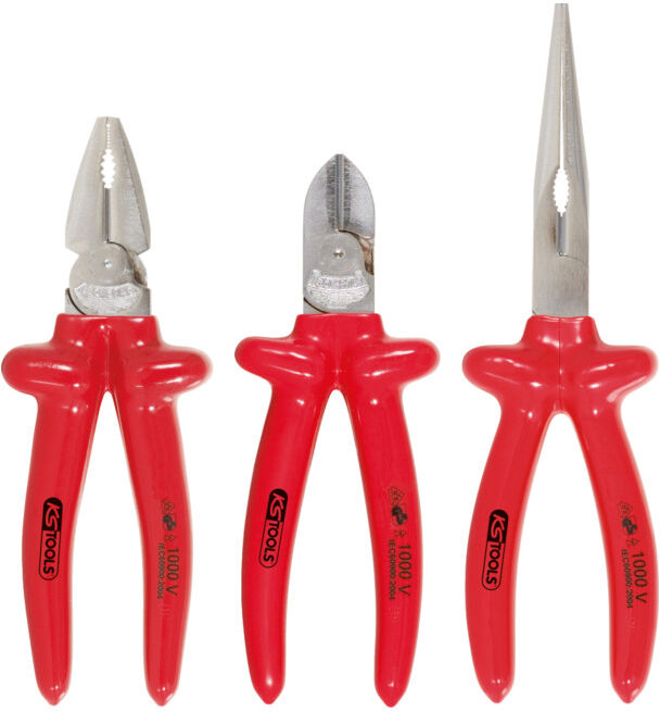 KS Tools Jeu de pinces 1000V, 3 pcs (117.1710)