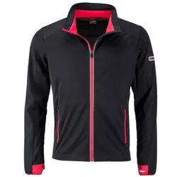 Softshelljacke "JN1126" - S - black/light-red