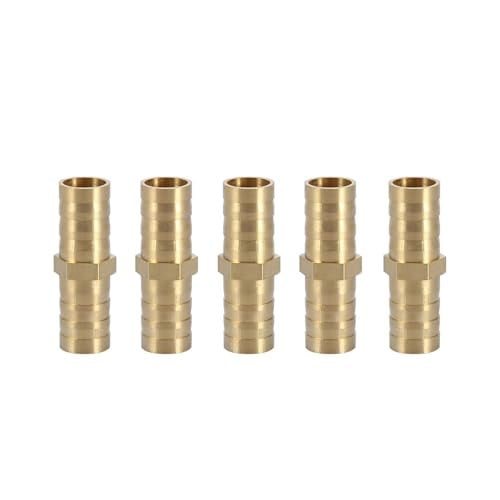 Messing slangverbinder 10mm - Rechte 2-weg pijpverbinder koppeling met prikkeldraad