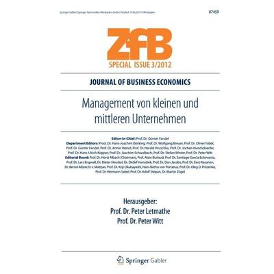 Management von kleinen und mittleren Unternehmen, Taschenbuch von , Betriebswirtschaftlicher Verlag Gabler, 978-3-8349-3450-5