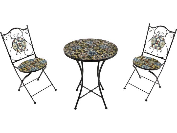 AXI Amélie Table et chaises bistrot\, 2 Chaises 1 Table\, Ensemble Bistro Extérieur - Yellow Breeze Salon De Jardin Bistrot\, Table Bistrot Mosaique
