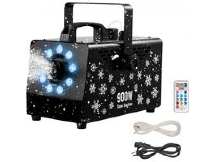 VEVOR Schneemaschine, 900-W-Schneekanone, Kunstschneeerzeuger, Schneeflockenmaschine, Kunstschneeflockenmaschine für den Innen- & Außenbereich für Feiertage, DJ-Partys, Weihnachtsdekoration