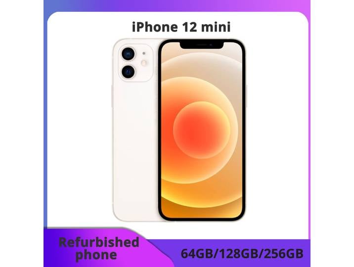 Téléphone reconditionné Apple iPhone 12 Mini IOS A14 Bionic Hexa Core excellent état 64/128/256 Go ROM 4 Go RAM