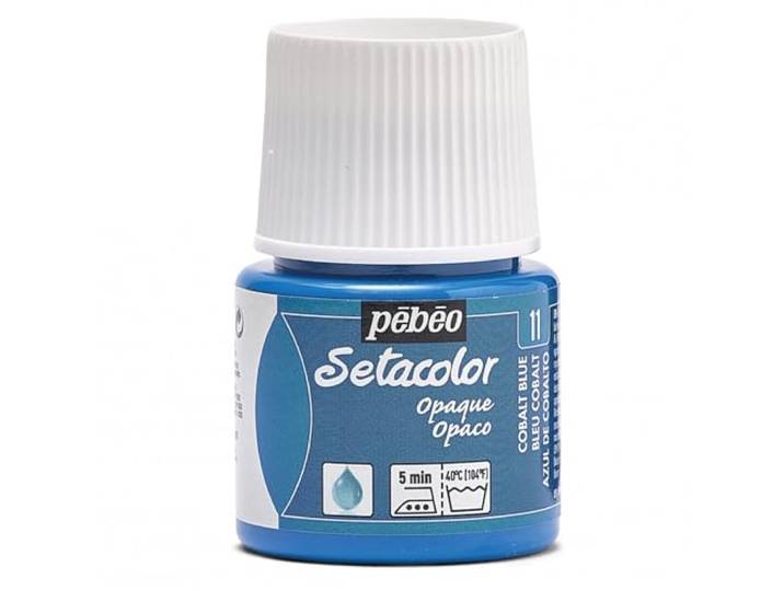 Pebeo Setacolor textielverf, dekkend, 45 ml, kobaltblauw