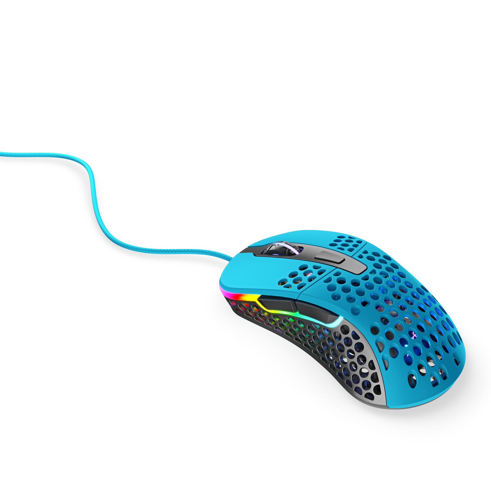 CHERRY XTRFY M4 RGB Gaming Maus - Miamiblauw