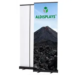 Rollup Bannerdisplay BASIC - System mit Druck in 850 mm Breite