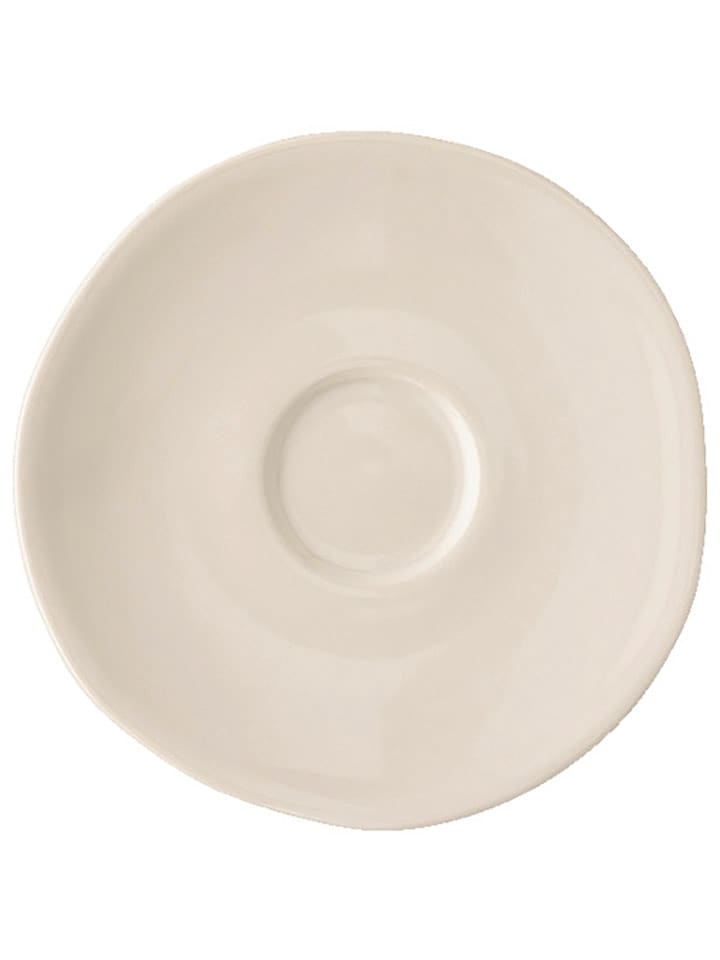 Espresso-Untertasse ''Thomas Cliff'' in Beige/ Weiß - Ø 13 cm - onesize