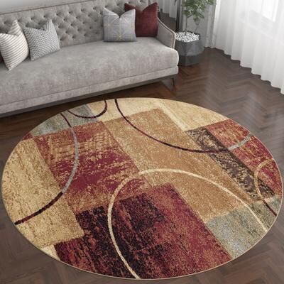 Alise Rugs Rhythm Transitional Abstract Indoor Area Rug