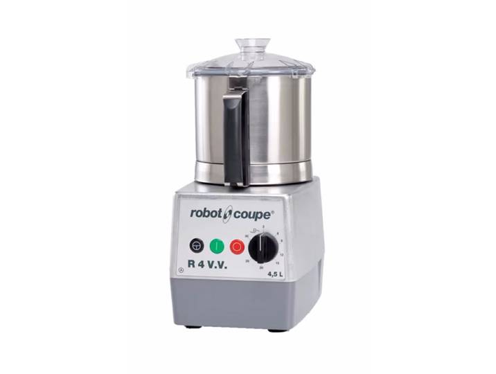 Robot Coupe Tischkutter R4 V.V. (Variable Geschwindigkeit) – Gastro Aufschnittmaschine, Mixer & Küchenmaschine – schwarz