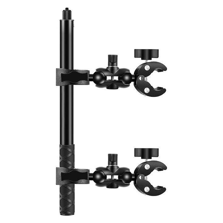 Puluz Motorcycle/bicycle mount with two clamps and selfie stick 150 cm (Drohnenhalterung) (PU495B)