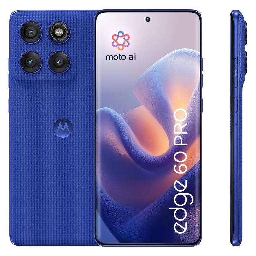 Motorola Edge 60 Pro (512 GB, Pantone Dazzling Blue, 6.67", Dual SIM, 5G) (PB7X0007SE)