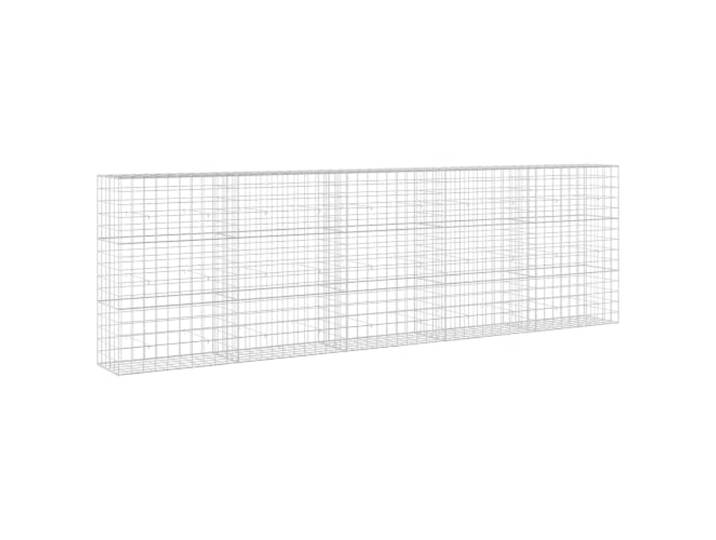 Verzinkter Stahl, 500 x 50 x 150 cm, Draht, 5 mm, Maschenweite 10 x 10 cm Verzinkter Stahl, Draht 5 mm, Maschen 10 x 10 cm, Haken und Clips, Wand, Beet, Gartenteiler, Außenbereich