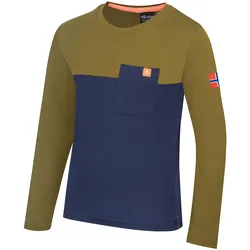Trollkids, Unisex, Funktionsshirt, Kid's Bergen Longsleeve (176), Blau, Grün