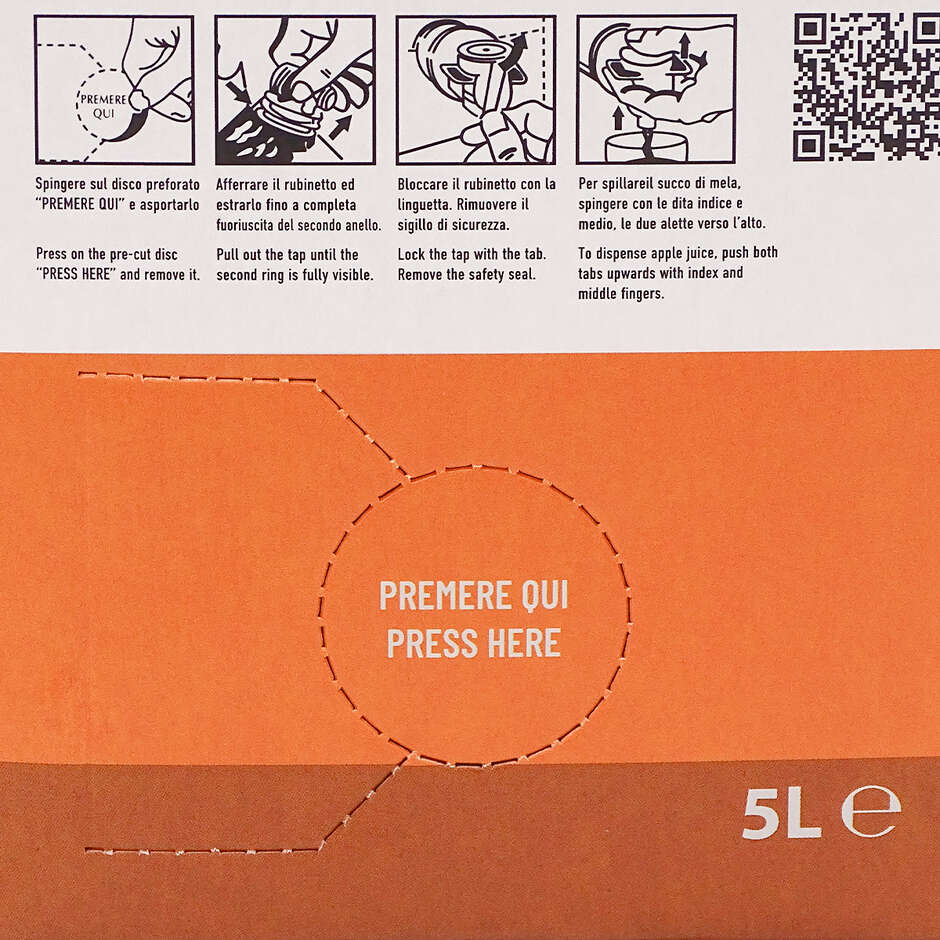 Polsinelli Bag in Box JUS DE POMME avec sac 5 L (10 pièces)