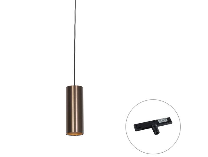 Suspension design bronze foncé avec adaptateur pour rail