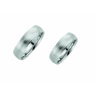 Partnerring ADELIA´S "Damen Edelstahl Freundschaftsring" Gr. 62, silber, Fingerringe, Damen, 62, Edelstahl, Edelstahlschmuck für Damen