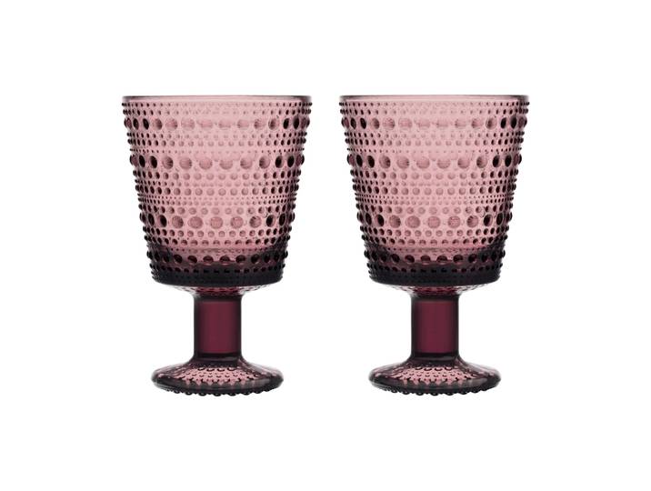Iittala Verre à eau sur pied Kastehelmi 26cl lot de 2 Callune