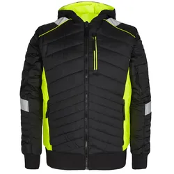 Steppjacke "1870-224" Cargo - XL - schwarz/gelb