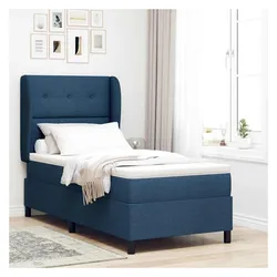 vidaXL, Boxspringbett, Leni Button tufted (90 x 200 cm)
