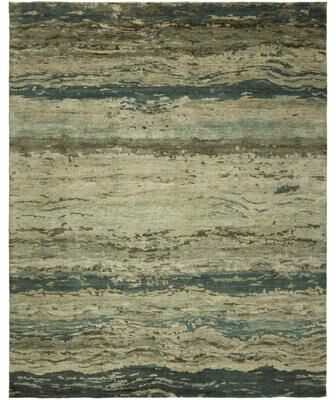 Natori KALATY Modern Multi-Colored Hand-Knotted Wool Area Rug