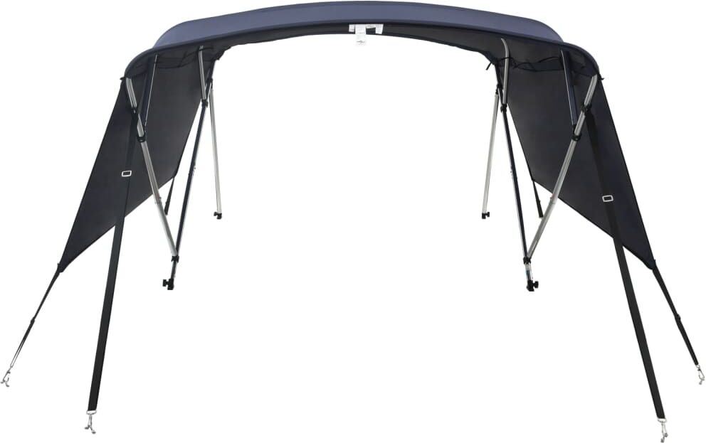 vidaXL Toit bimini à 4 arceaux parois latérales 243x(230-244)x137 cm