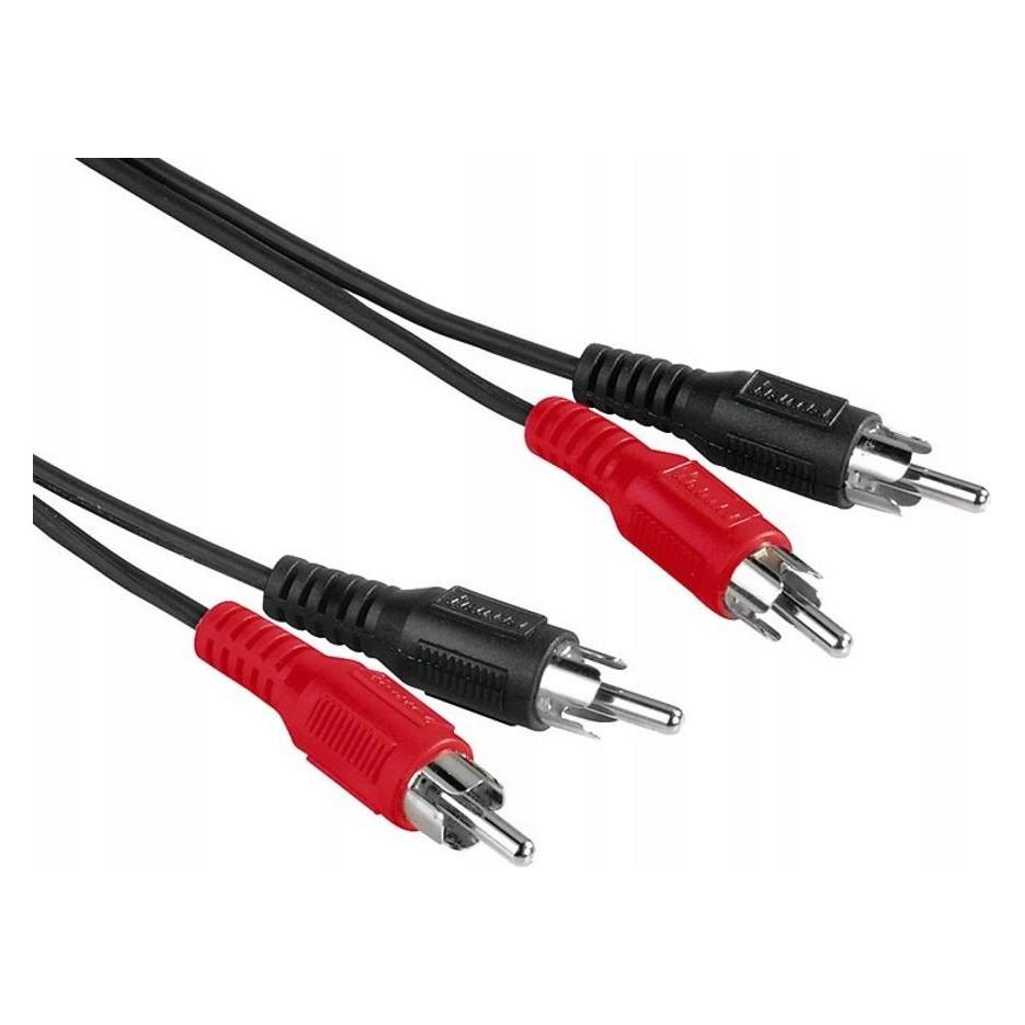 Hama Audio-Kabel, 2 Cinch-Stecker - 2 Cinch-Stecker, 2,5 m (2.50 m, Cinch Kabel) (00205086)