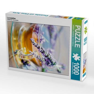 CALVENDO Puzzle Lavendeltee | 1000 Teile Lege-Größe 64x48cm Foto-Puzzle für glückliche Stunden