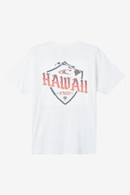 O'Neill s Shield Hawaii Classic T-Shirt in White, Size Medium