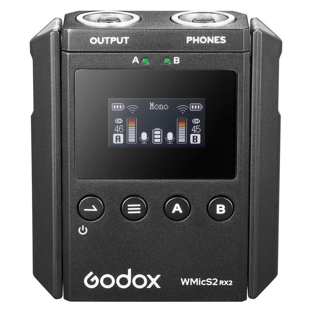 Godox WMicS2 Kit 2 UHF Wireless Microphone System (B0BXHFKDW4)