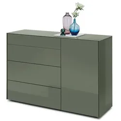 Mäusbacher Kommode Colors Glas Olivgrün