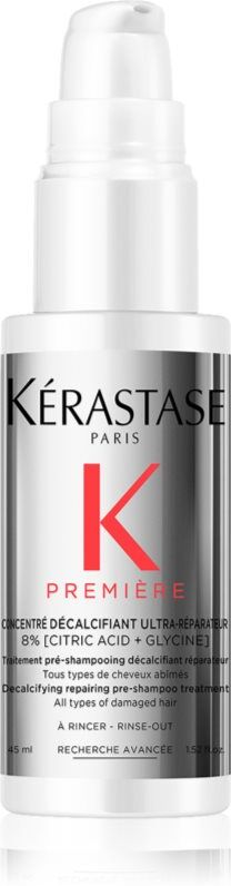 Kérastase Première Concentré Décalcifiant Ultra-Réparateur soin avant-shampoing pour cheveux abîmés 45 ml