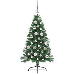 vidaXL, Weihnachtsbaum, Robin (mit 61 pinken Bällen) (120 cm)