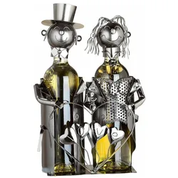 Gilde, Wein Zubehör, Flaschenhalter Brautpaar Hochzeitspärchen, Weinflaschenhalter, Hochzeit, Geschenk, 65146 (Weinflaschenhalter)