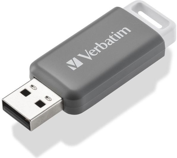 Verbatim DataBar USB 2.0 Flash Drive 128GB - Grey