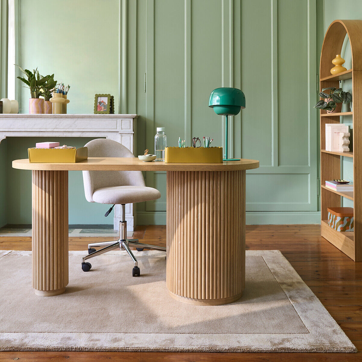 LA REDOUTE INTERIEURS Bureau forme organique, 1 porte, Genna&nbsp;
