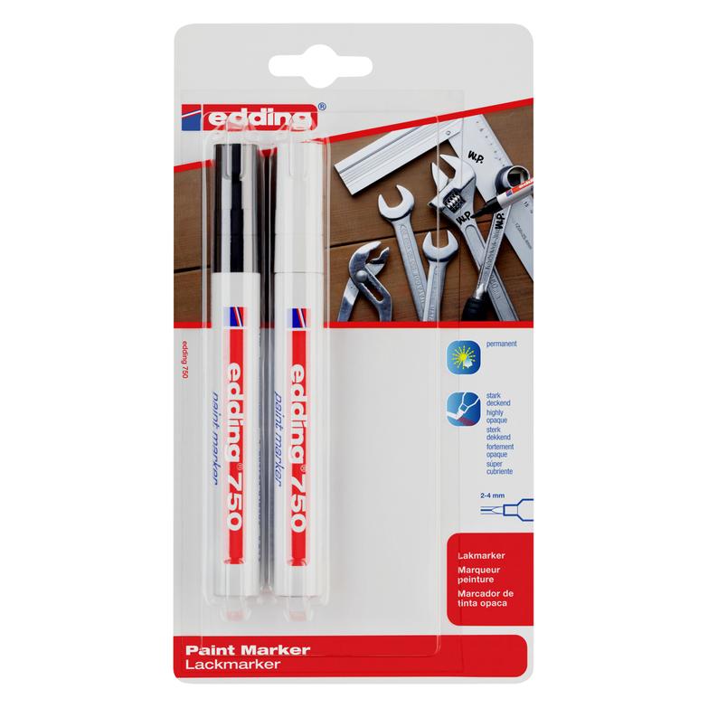 Edding Lackmarker 2 mm, 4 mm/Pack (2x) (4-750-2-3999)