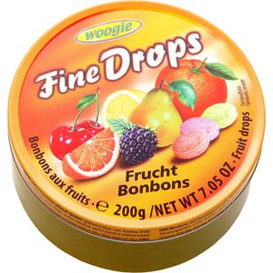 Woogie Fruchtbonbons Fine Drops Fruchtmix, 200g