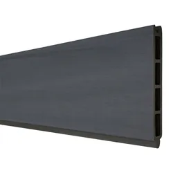 KAHRS Solid BPC-Zaun, Einzelprofil für Stecksystem, Steingrau, 1,9x15x180 cm