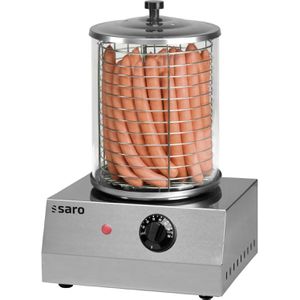 Saro Würstchenwärmer CS-100 Hot-Dog-Maker, Edelstahl, 28x42x26cm, ca. 40 Würste, 7,5 Liter