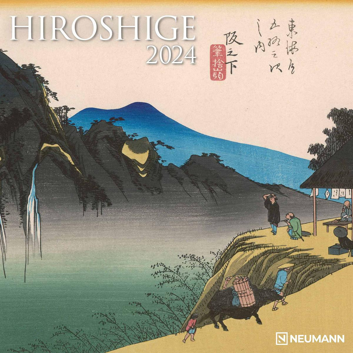 Neumann Hiroshige 2024 Wandkalender Brochurekalandermodel 30 x 30 cm, 30 x 60 cm opengevouwen Kunstkalender