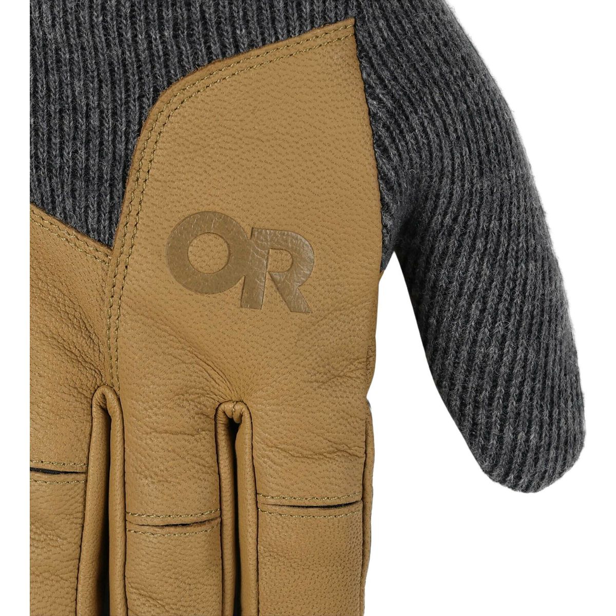 Outdoor Research Men's Flurry Leather Glove charcoal (0890) XL 3005530890009