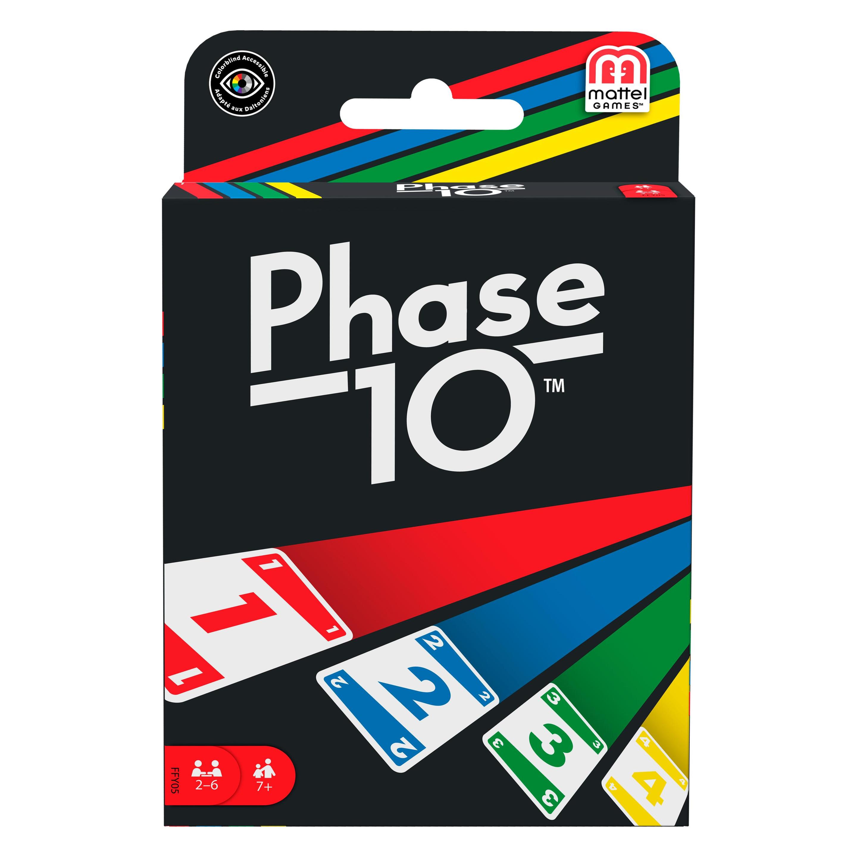 Mattel Games Phase 10 (Englisch, 2 - 6 Spieler) (FFY05)