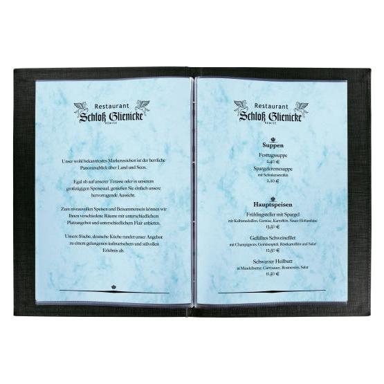 Sigel Marmor-Papier Blau A4 (A4, 100 Blätter, 90 g/m²) (DP261)