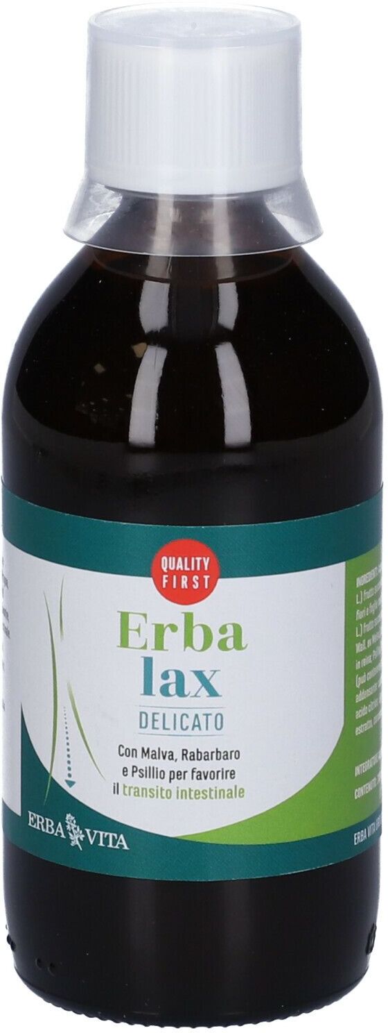 Erba Vita Erbalax Delicato Fluido, 200ml, Integratore per Benessere Intestinale, Prugna, Tamarindo