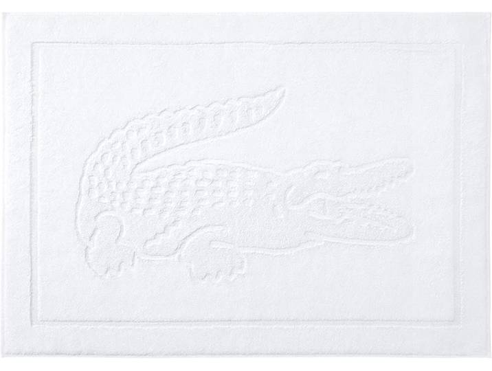 Badematte LACOSTE »LLACOSTE« , weiss (blanc), H:20mm, Baumwolle, Badematten, Badematte, hochwertige Badematte in Grösse 55x80 cm